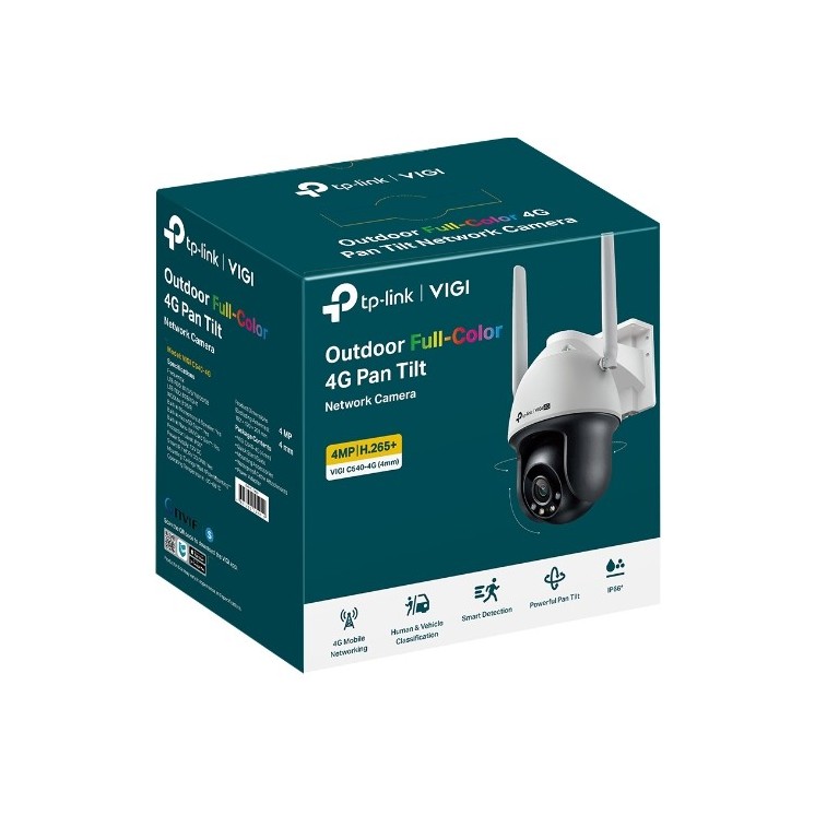 Caméra réseau panoramique 4G couleur extérieure VIGI 4MP