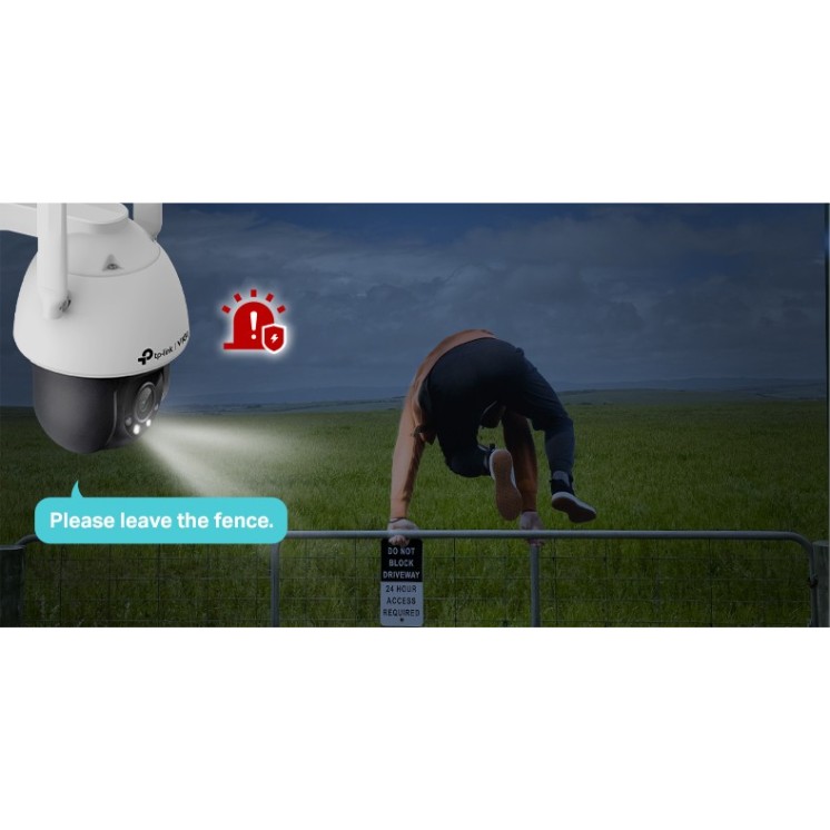 Caméra réseau panoramique 4G couleur extérieure VIGI 4MP