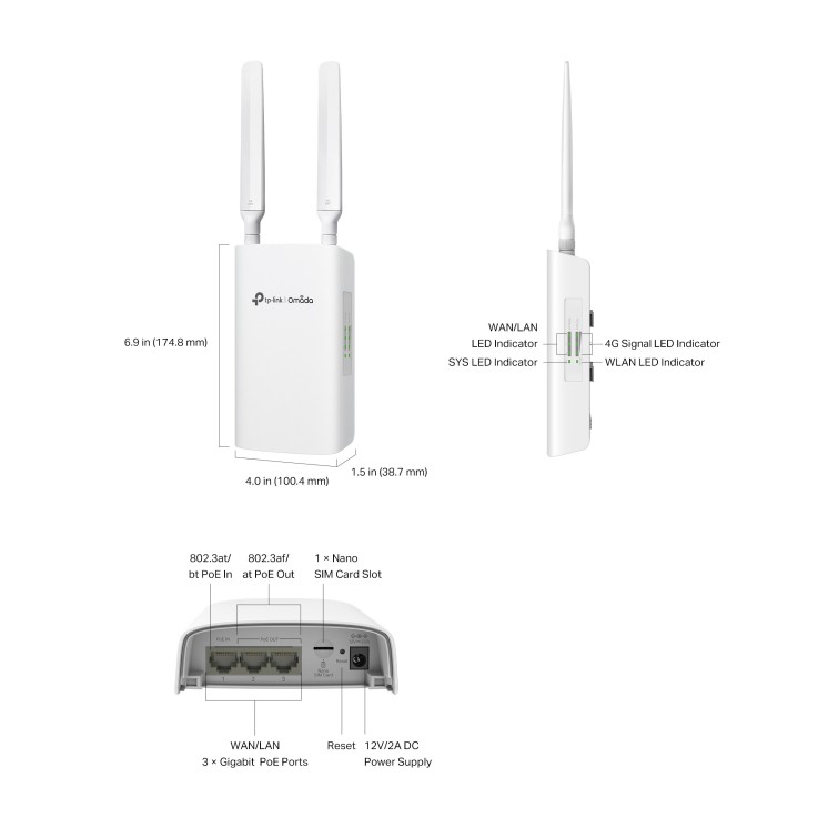 Routeur 4G Extérieur TP-Link ER703WP-4G – Connexion Internet Pro sans Fibre