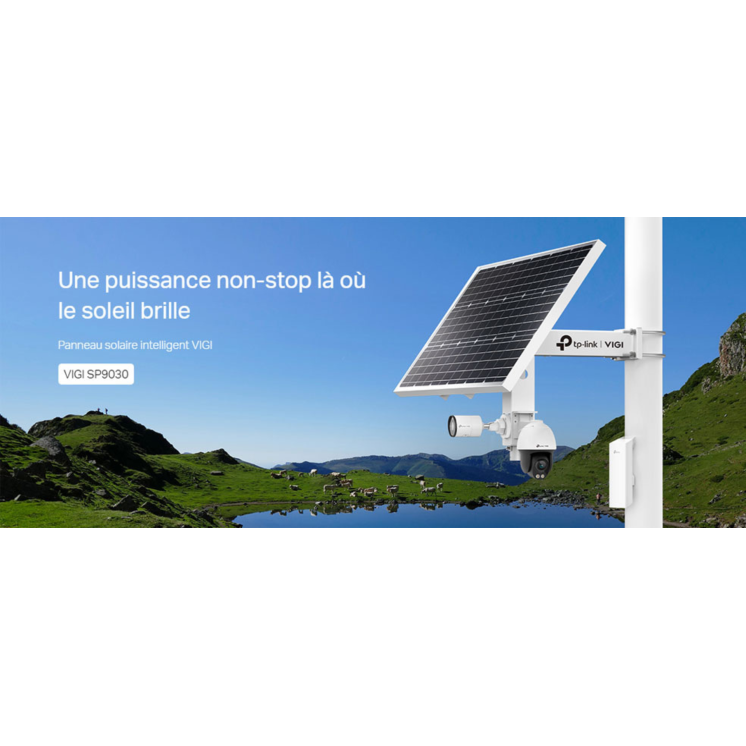 Visuel du Système d'alimentation solaire intelligent VIGI 90 W dans son contexte