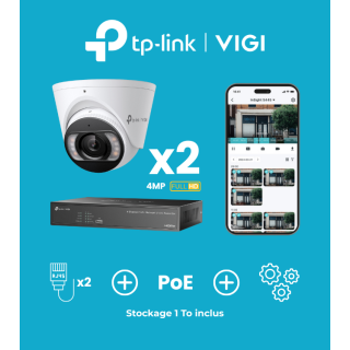 Kit Vidéo 4 caméras 4 MP TP-Link VIGI | Prêt à l’Installation