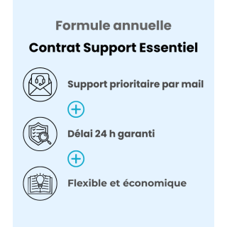 Visuel du Contrat Support Essentiel - Annuel avec ses caractéristiques