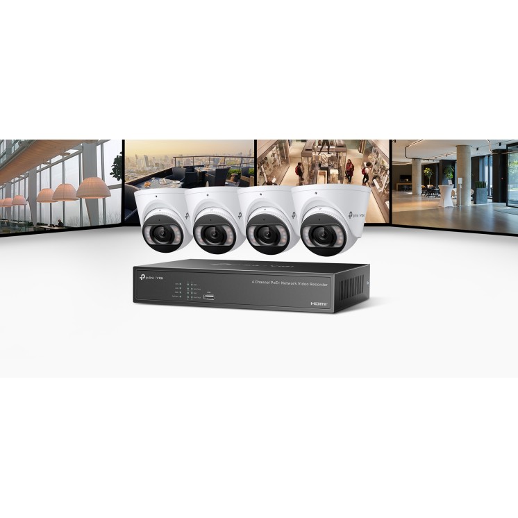 Visuel du Kit vidéosurveillance 4 caméras extérieures TP-Link VIGI 4MP